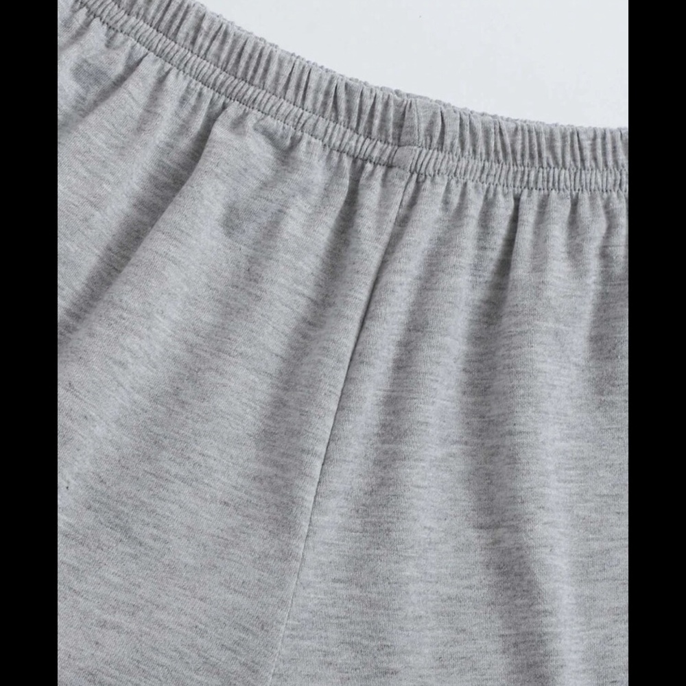 Light Pink & Gray, Sporty, Cami, Pajama Set - Picture 4 of 6